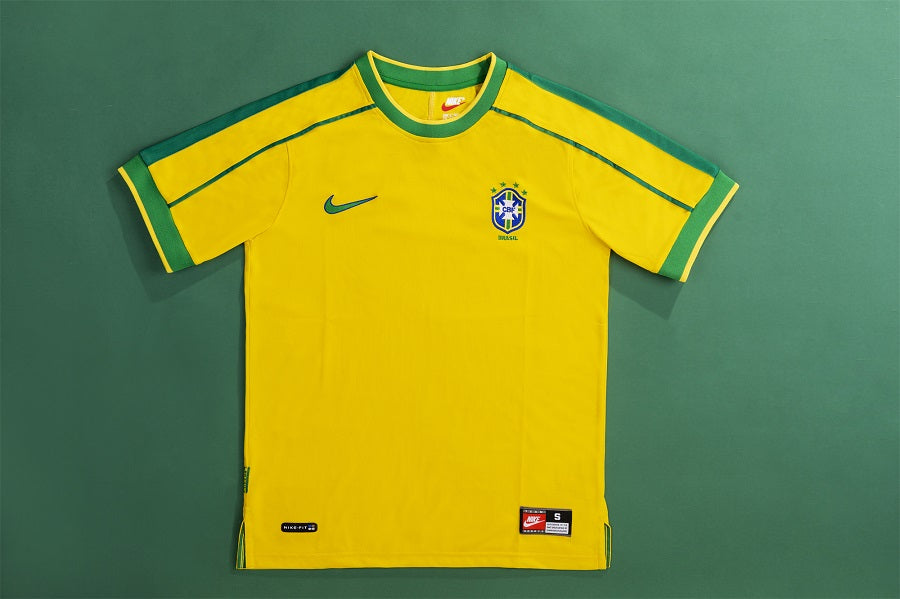 LEONARDO #18 Retro Brazil Home Jersey World Cup 1998 Image 4