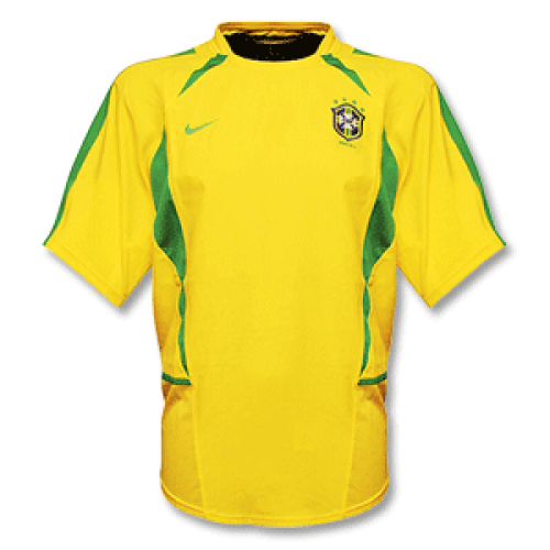 Ronaldinho #11 Retro Brazil Home Jersey World Cup 2002 Image 3