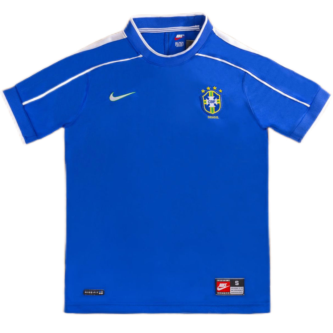 RONALDO #9 Retro Brazil Away Jersey World Cup 1998 Image 3