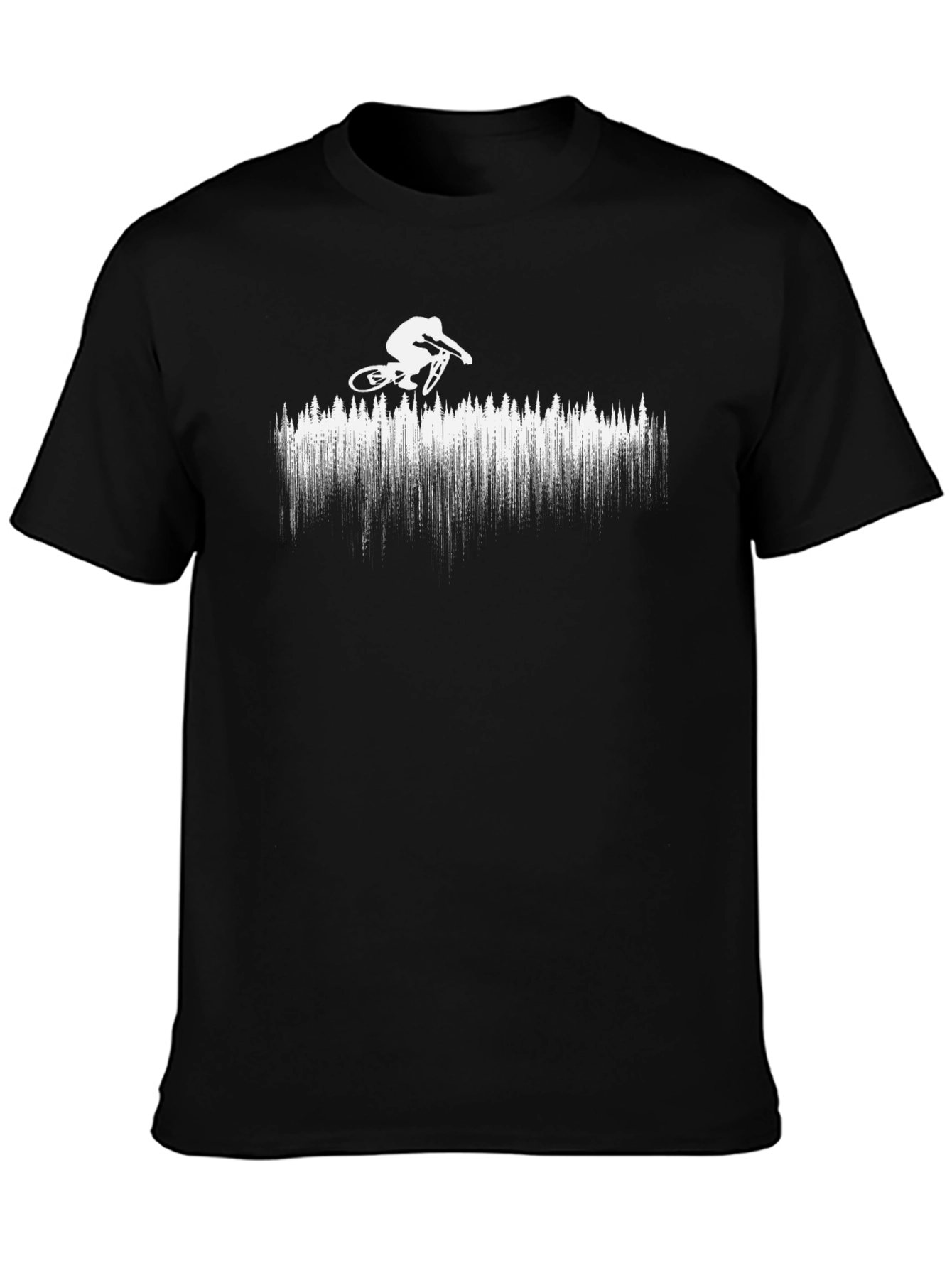 Mountain Biker Graphic Tee - Black