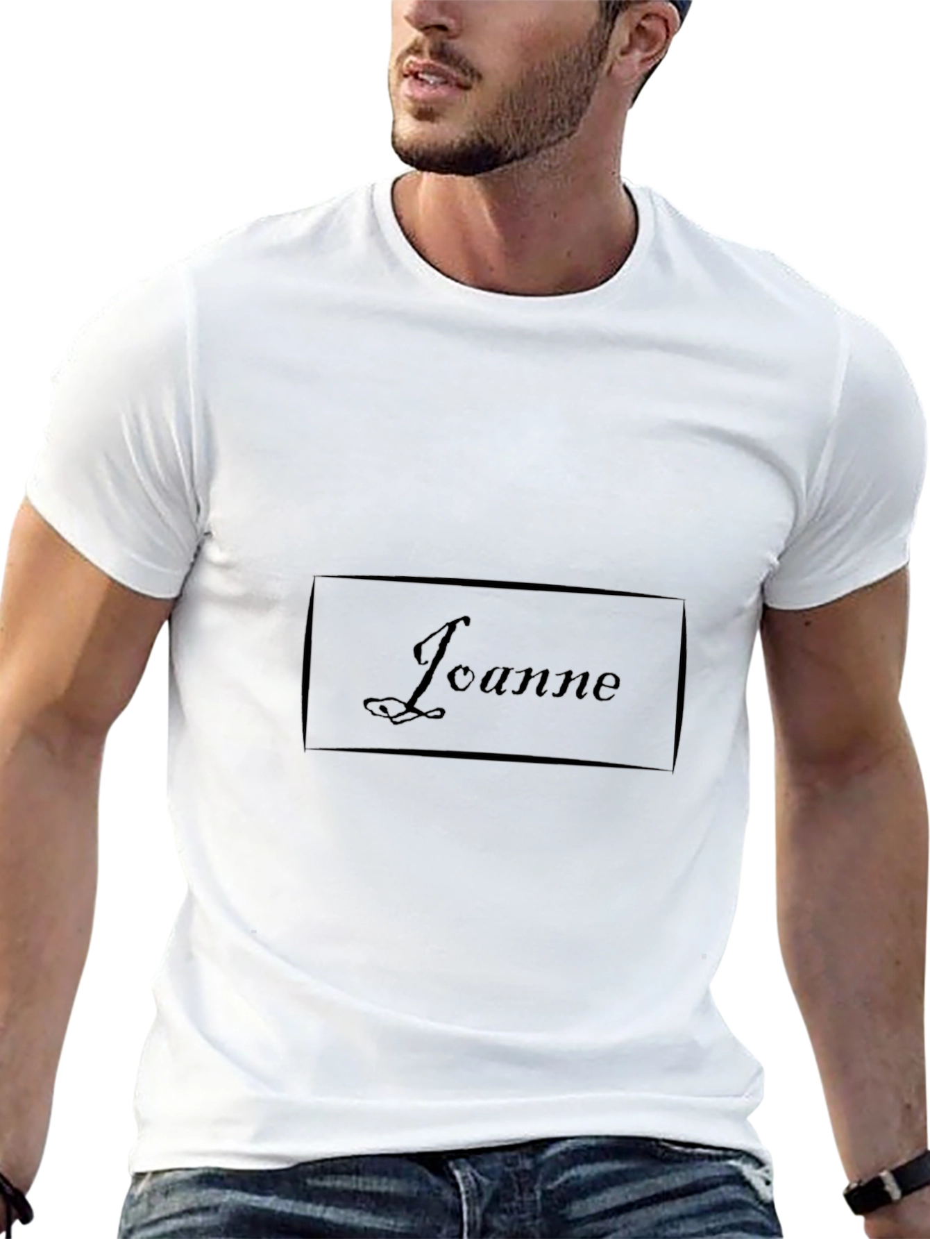 Mens Black Casual T-Shirt - Unique Design