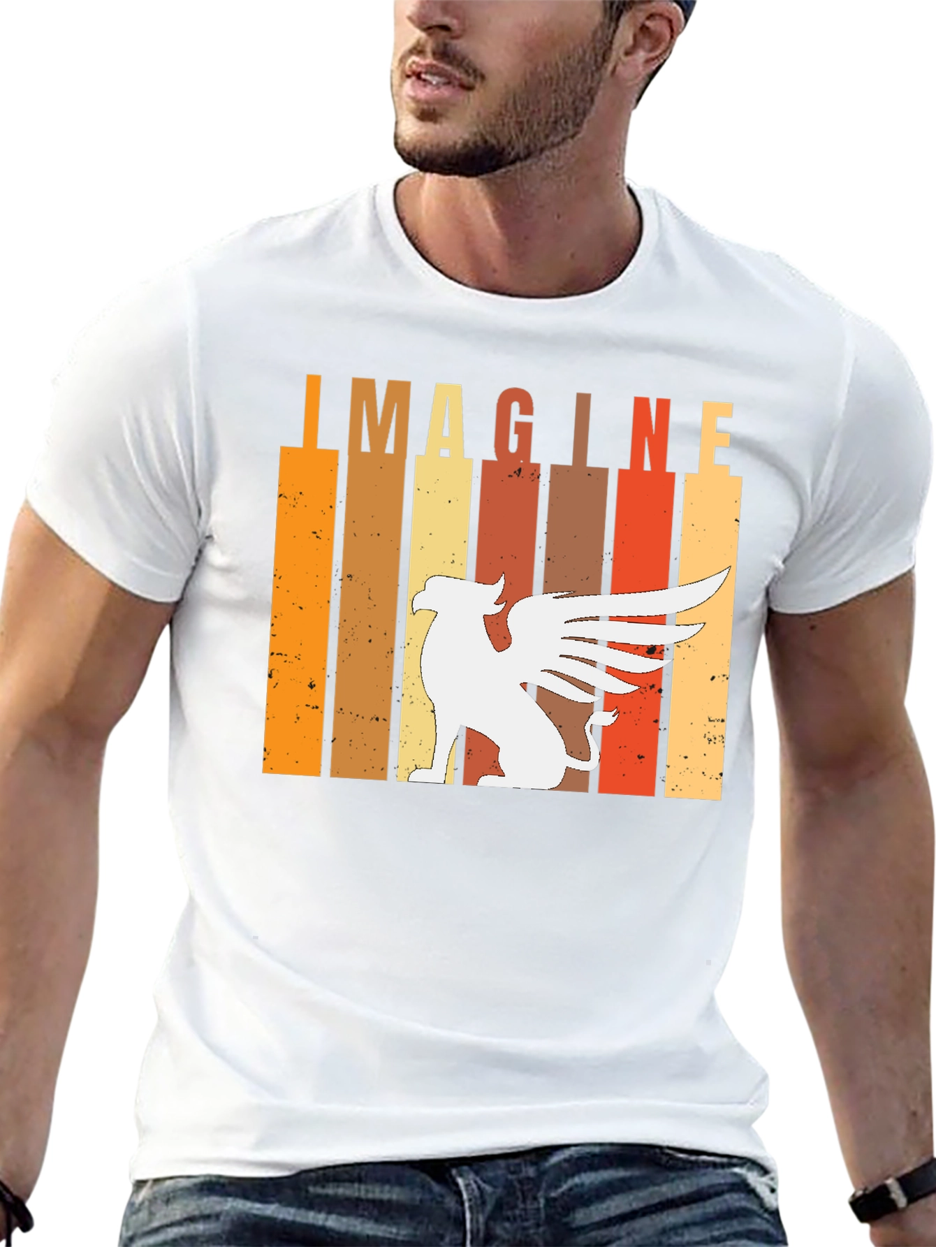Imagine Griffin Graphic T-Shirt - Mens Black Tee
