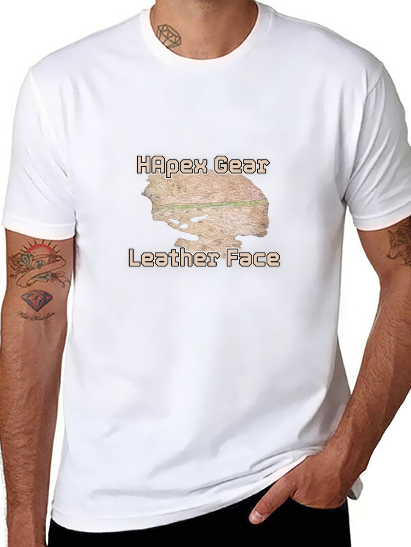 Leather Face Graphic Tee - Apex Gear