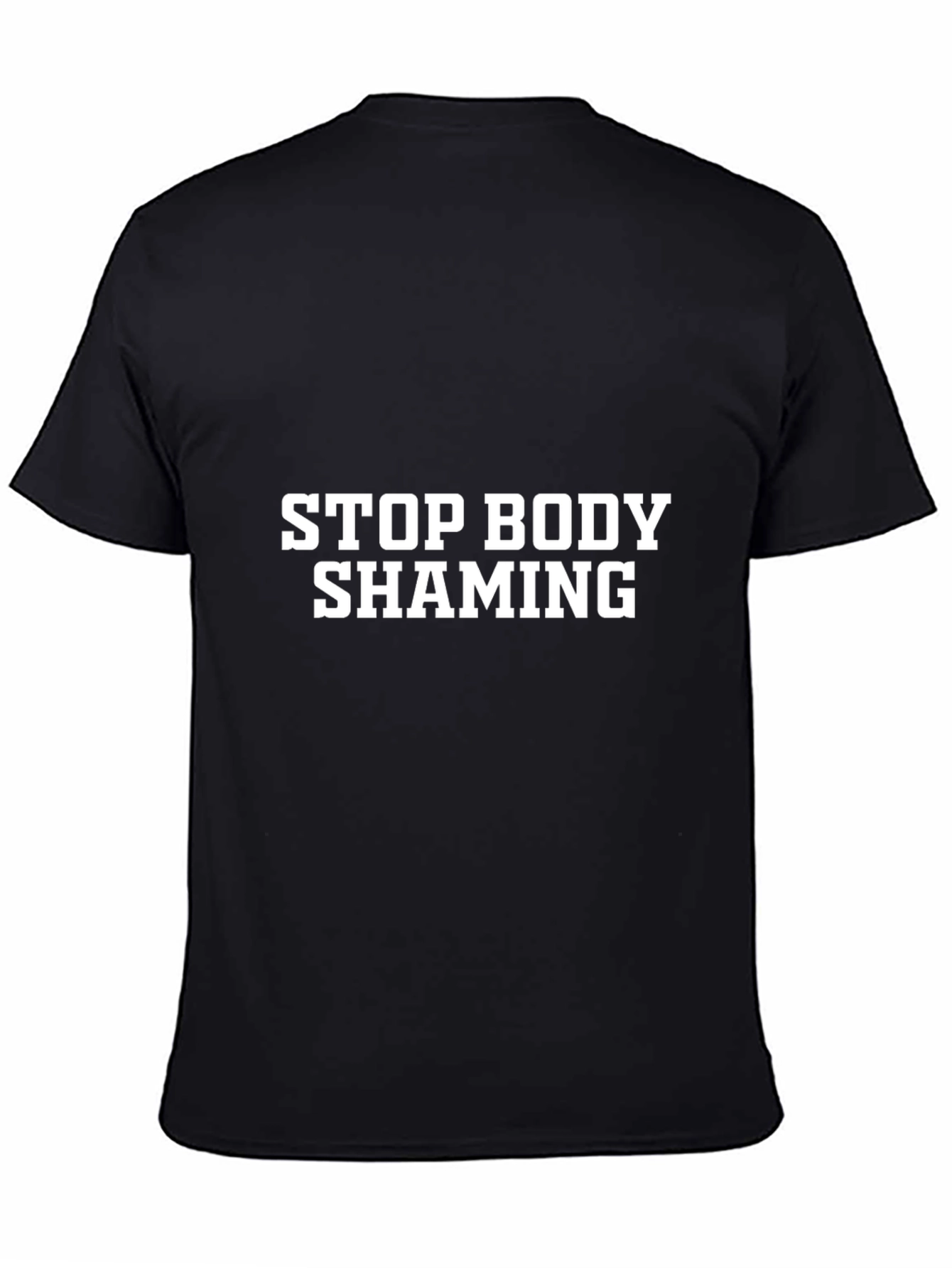 Stop Body Shaming Graphic Tee - Black