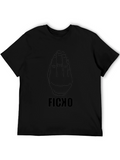 FICXO Hand Gesture Black T-Shirt
