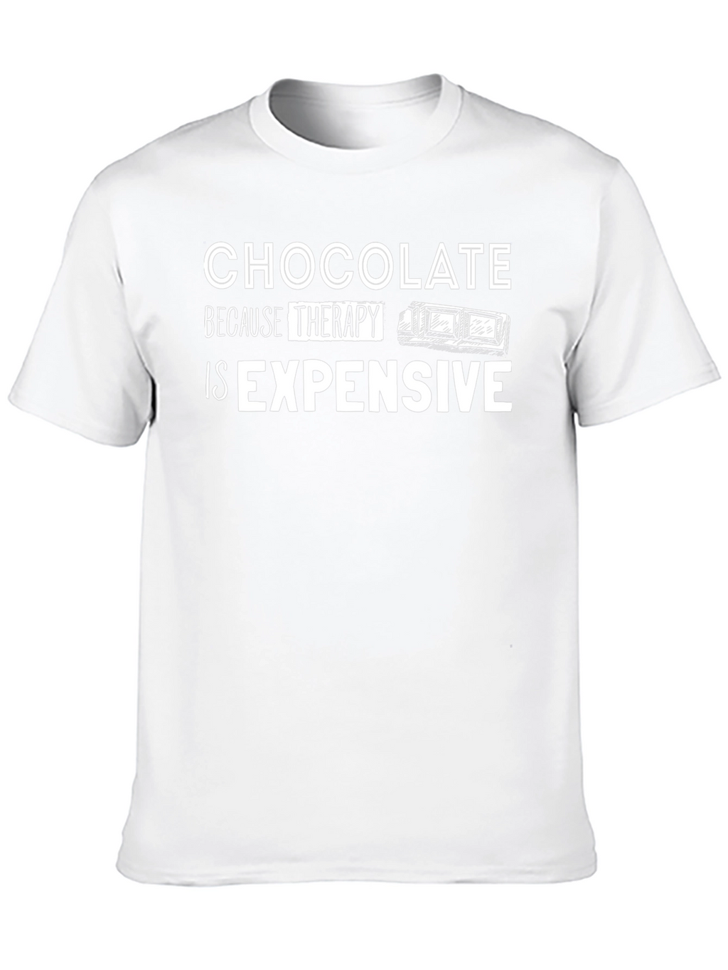 Chocolate Therapy T-Shirt - Funny Graphic Tee