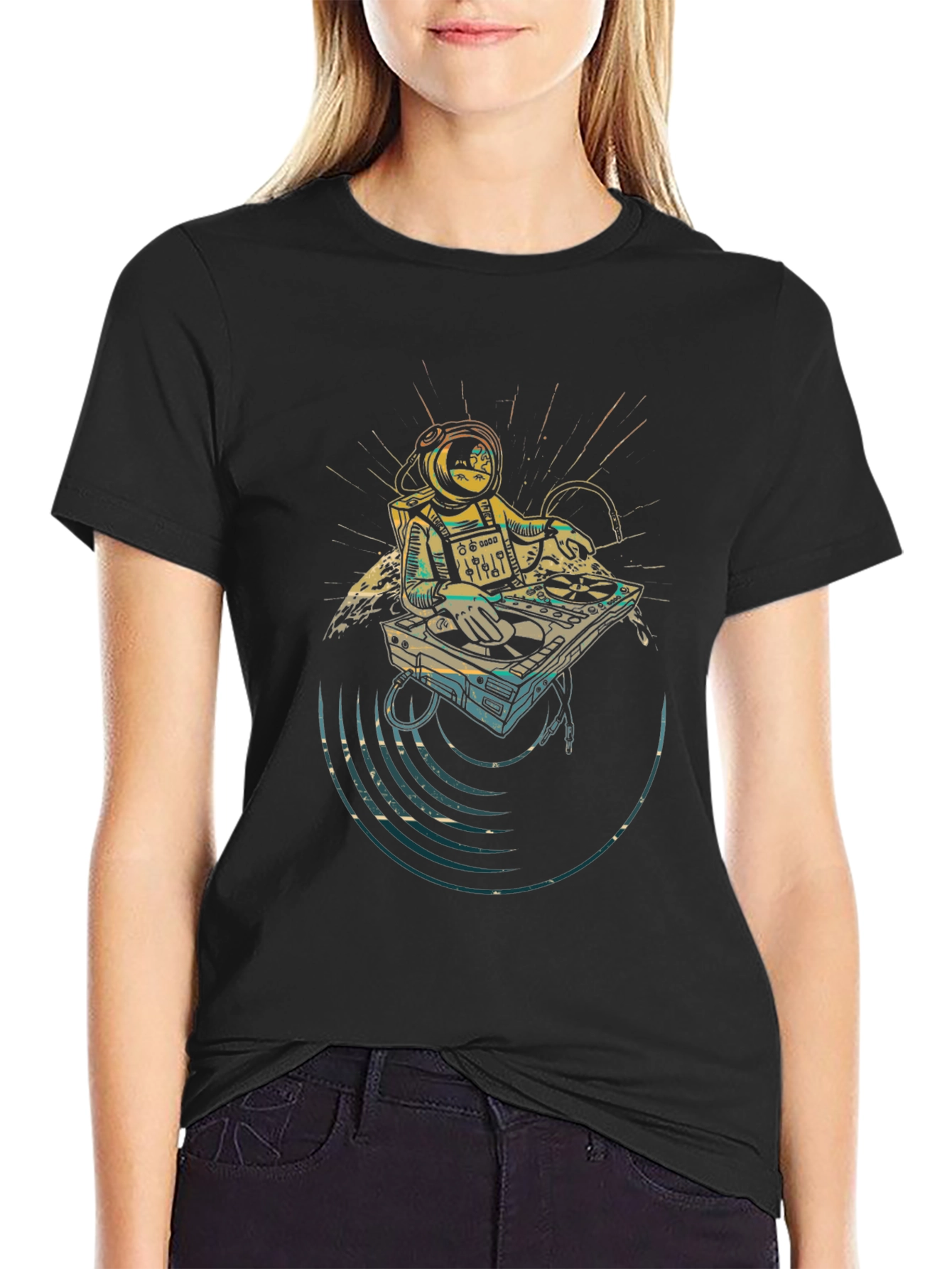 Astronaut DJ Graphic T-Shirt