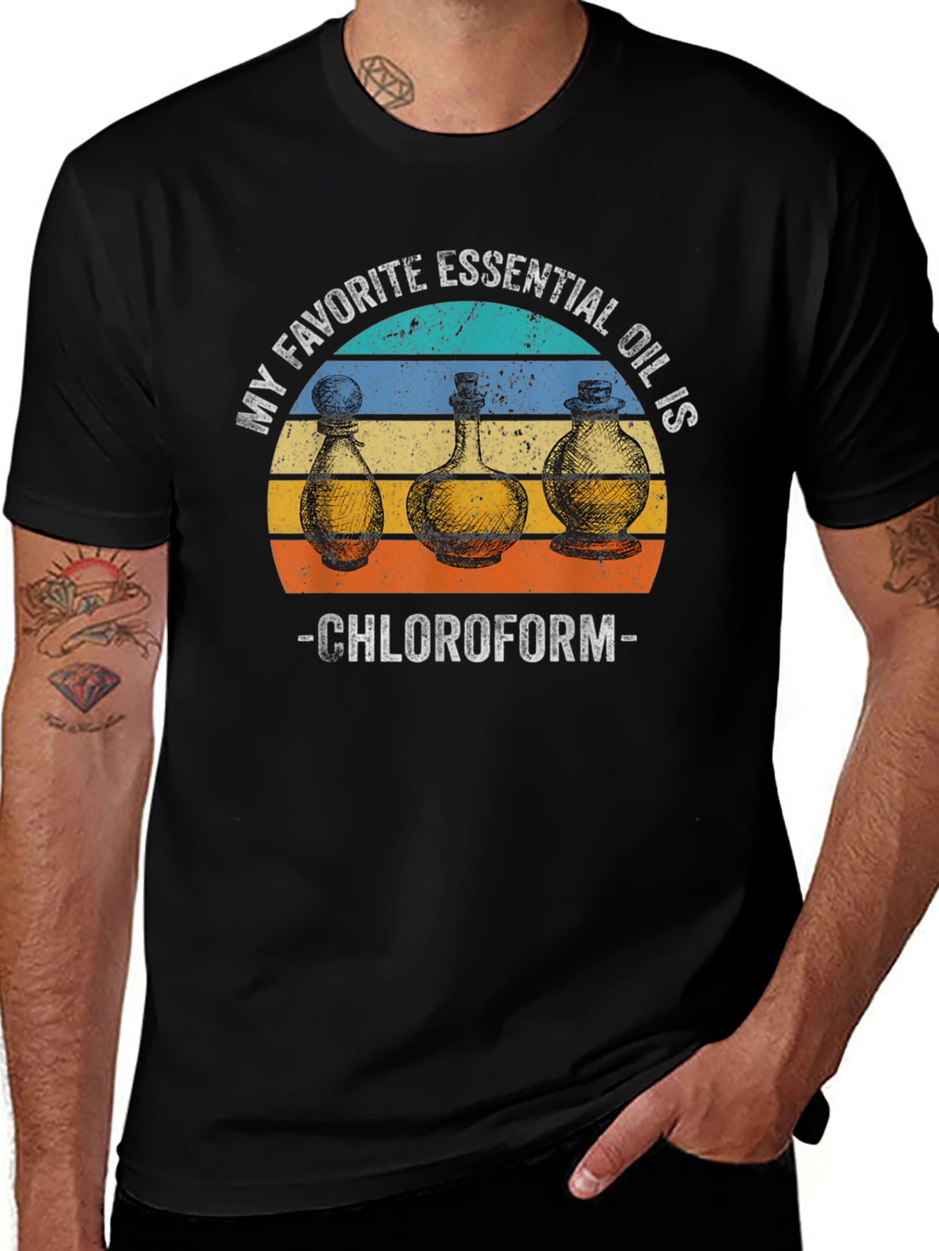 Chloroform Essential Oil T-Shirt - Funny & Unique!