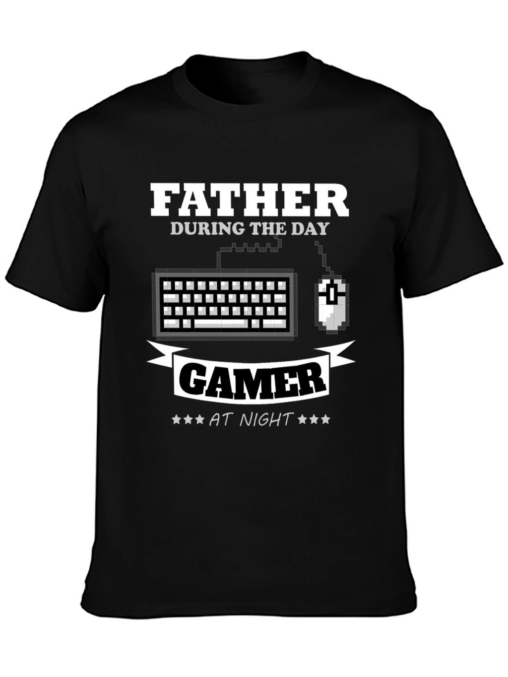 Father Gamer T-Shirt - Day/Night Design
