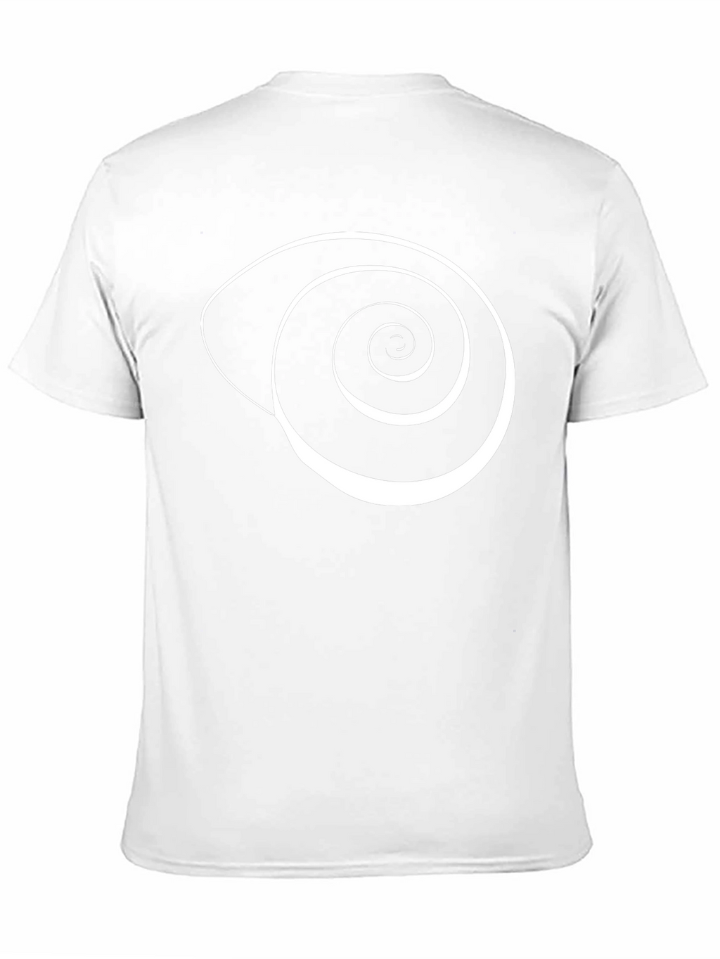 Spiral Graphic Print Black Cotton T-Shirt