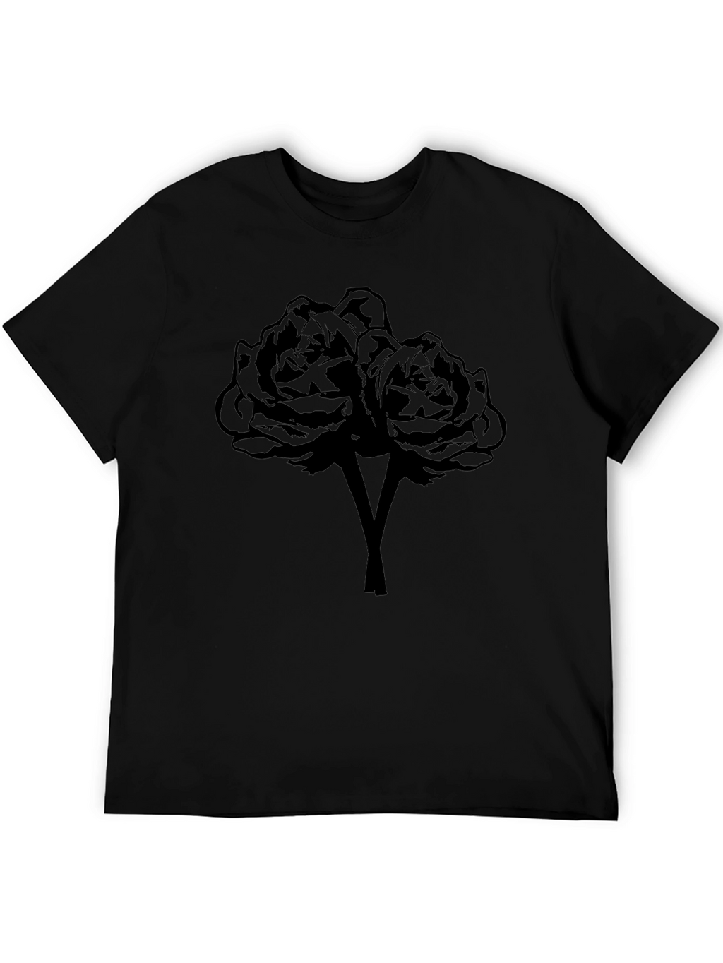 Black Rose Graphic T-Shirt | Dark Floral Design