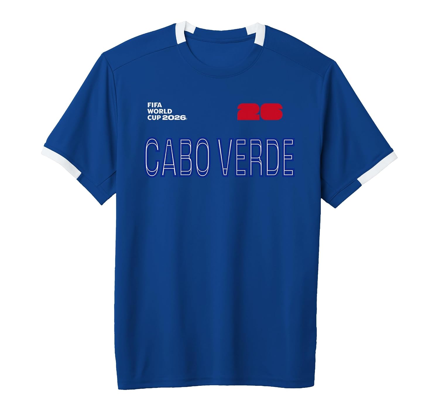 Cabo Verde Short-Sleeve Soccer Jersey