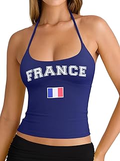 Women's Sexy Halter Backless Double Lined Tank Top Y2K Crop Top