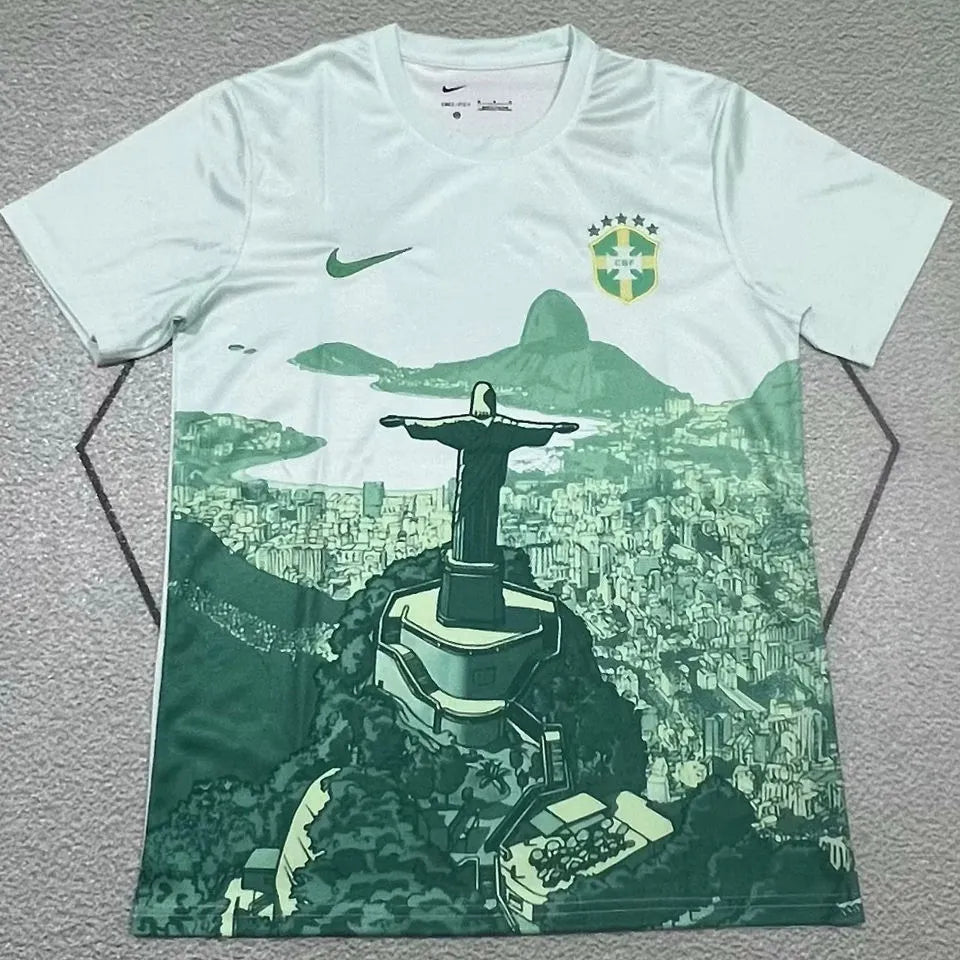 2026/27 Brazil Black POLO Jersey Detail 4