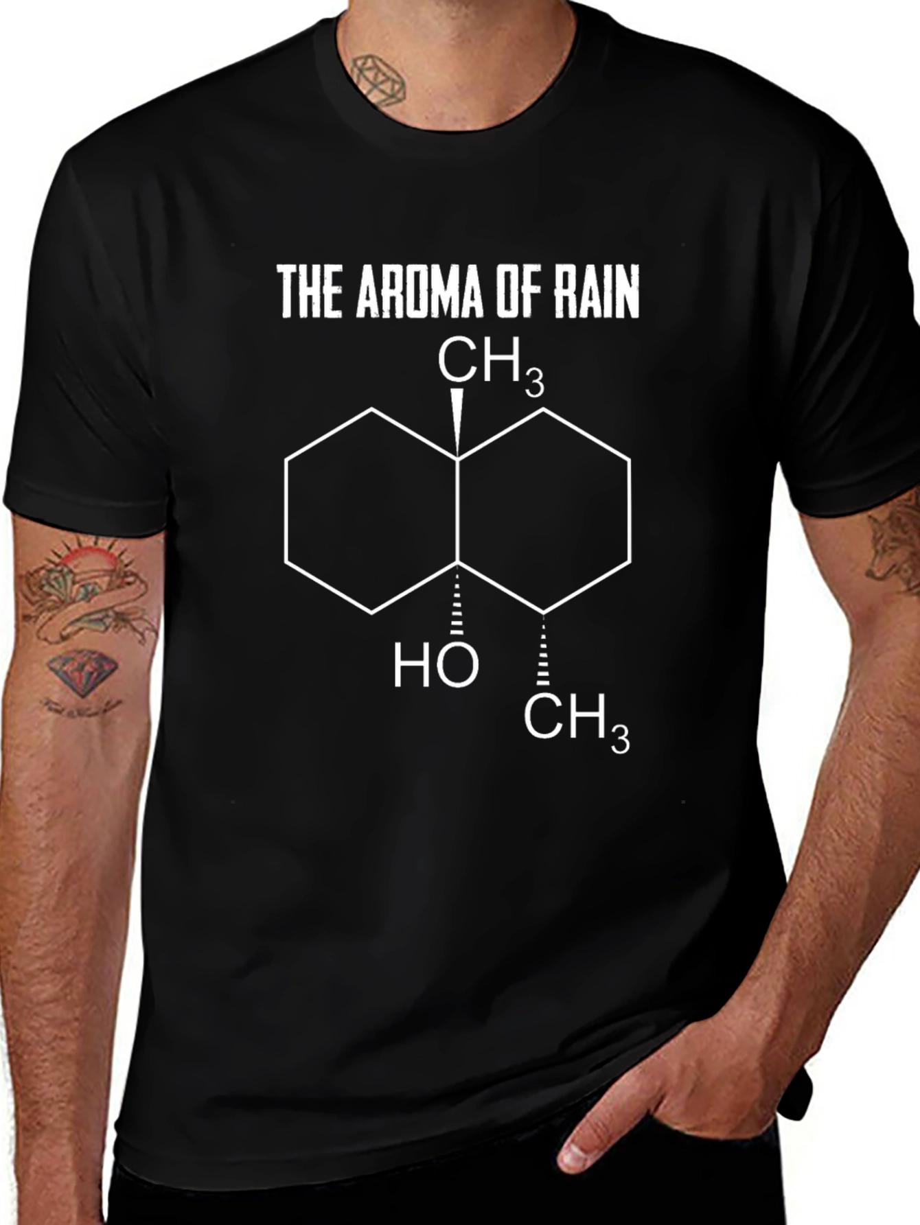 The Aroma of Rain T-Shirt | Geosmin Molecule Tee