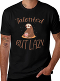 Talented But Lazy Sloth Graphic Tee