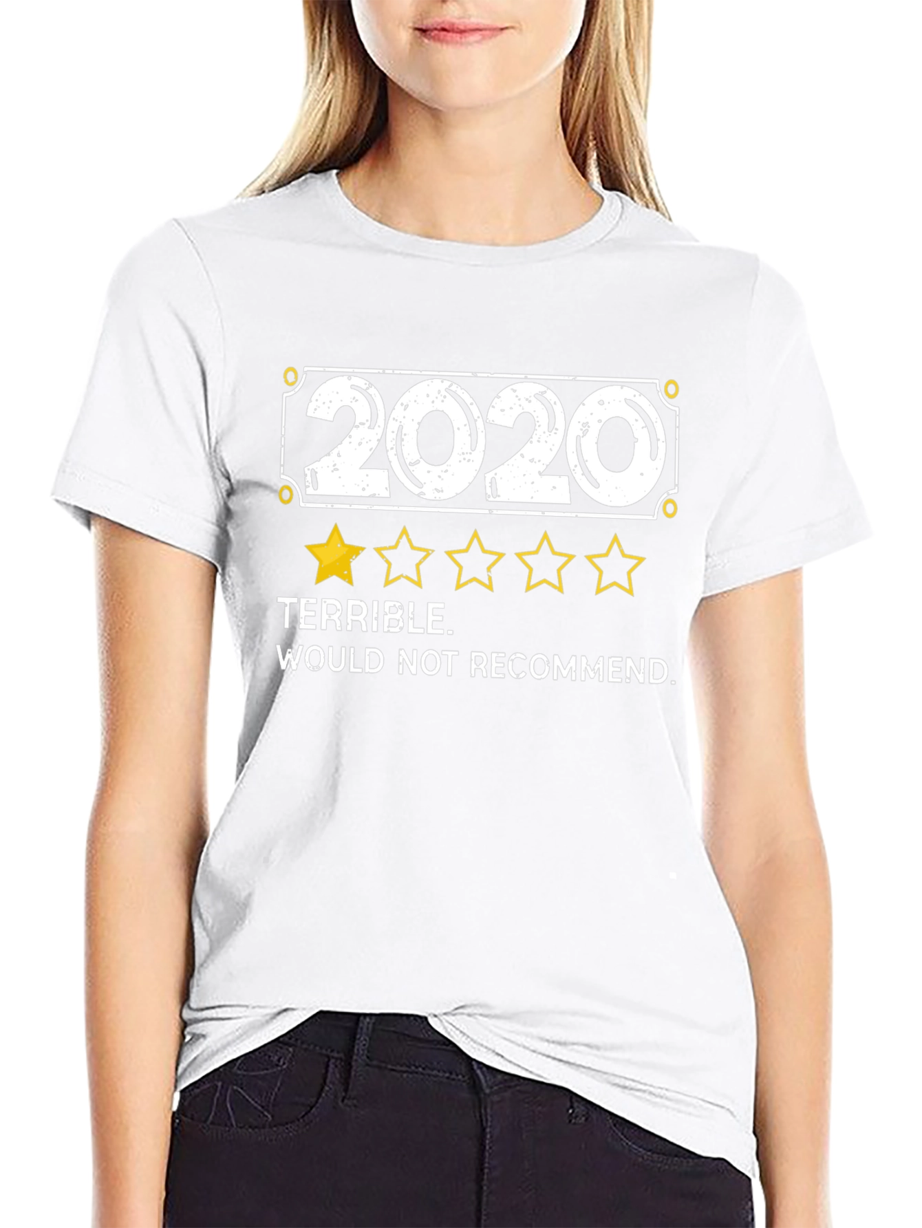 2020 Terrible Review Graphic Tee - Black