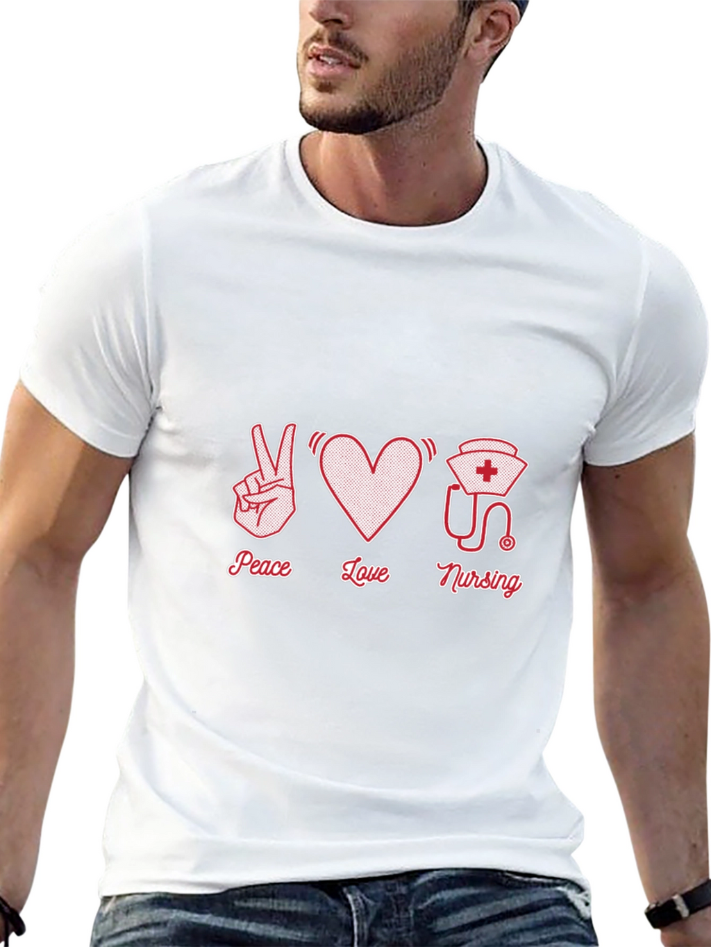 Peace Love Nursing Graphic Tee