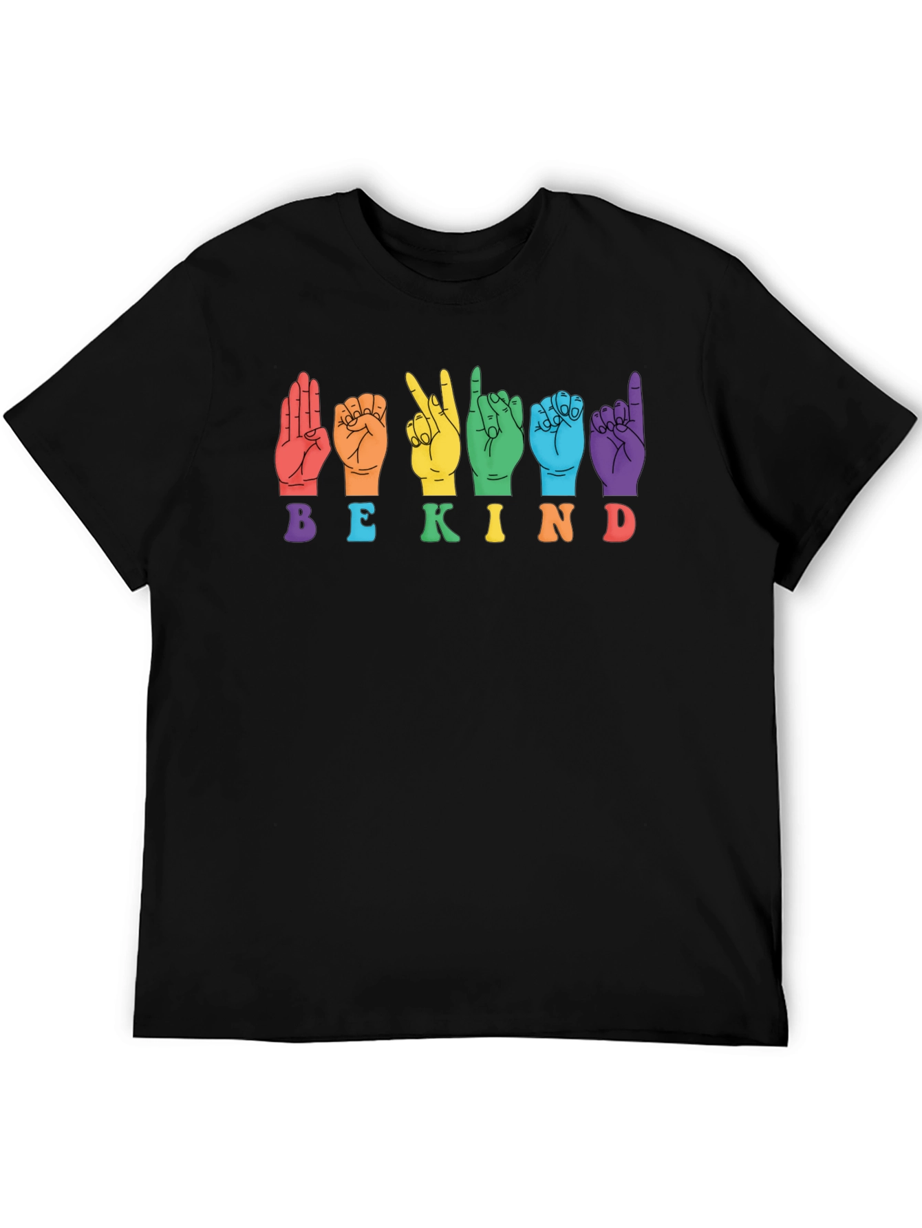 Be Kind Sign Language Graphic T-Shirt