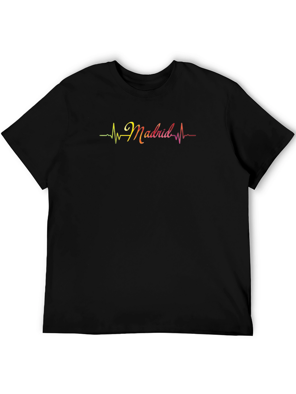 Madrid Heartbeat Graphic T-Shirt - Black