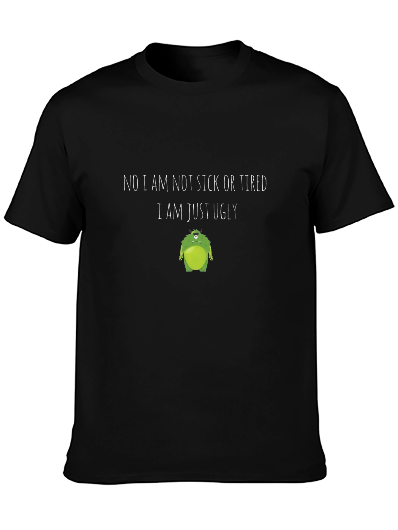 Funny Ugly Monster Graphic T-Shirt