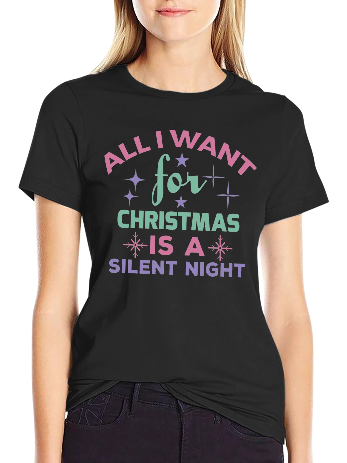 All I Want for Christmas Silent Night T-Shirt