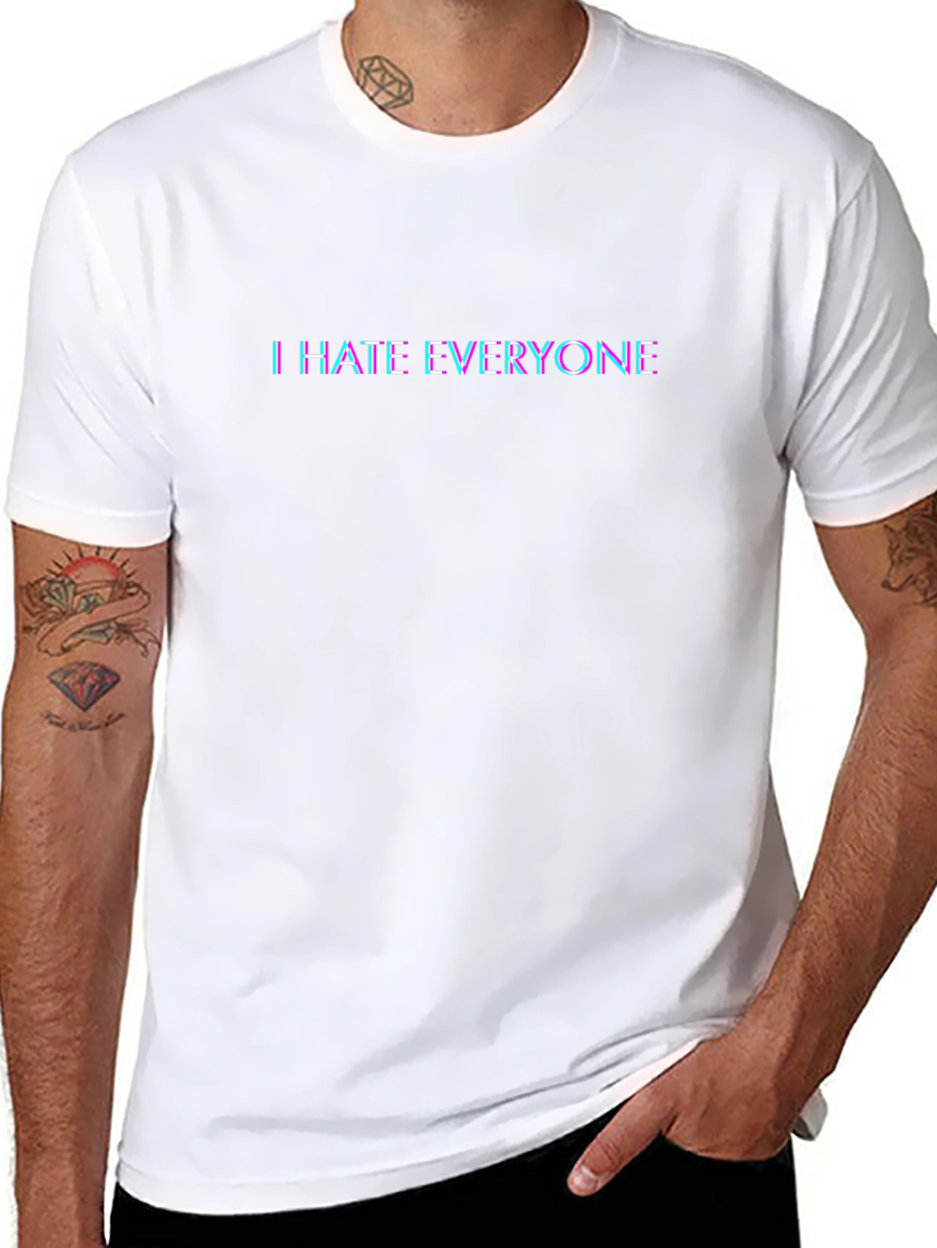 I Hate Everyone Black T-Shirt