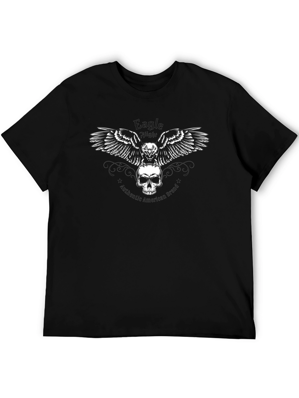 Skull & Raven Graphic Tee - Mens Black T-Shirt