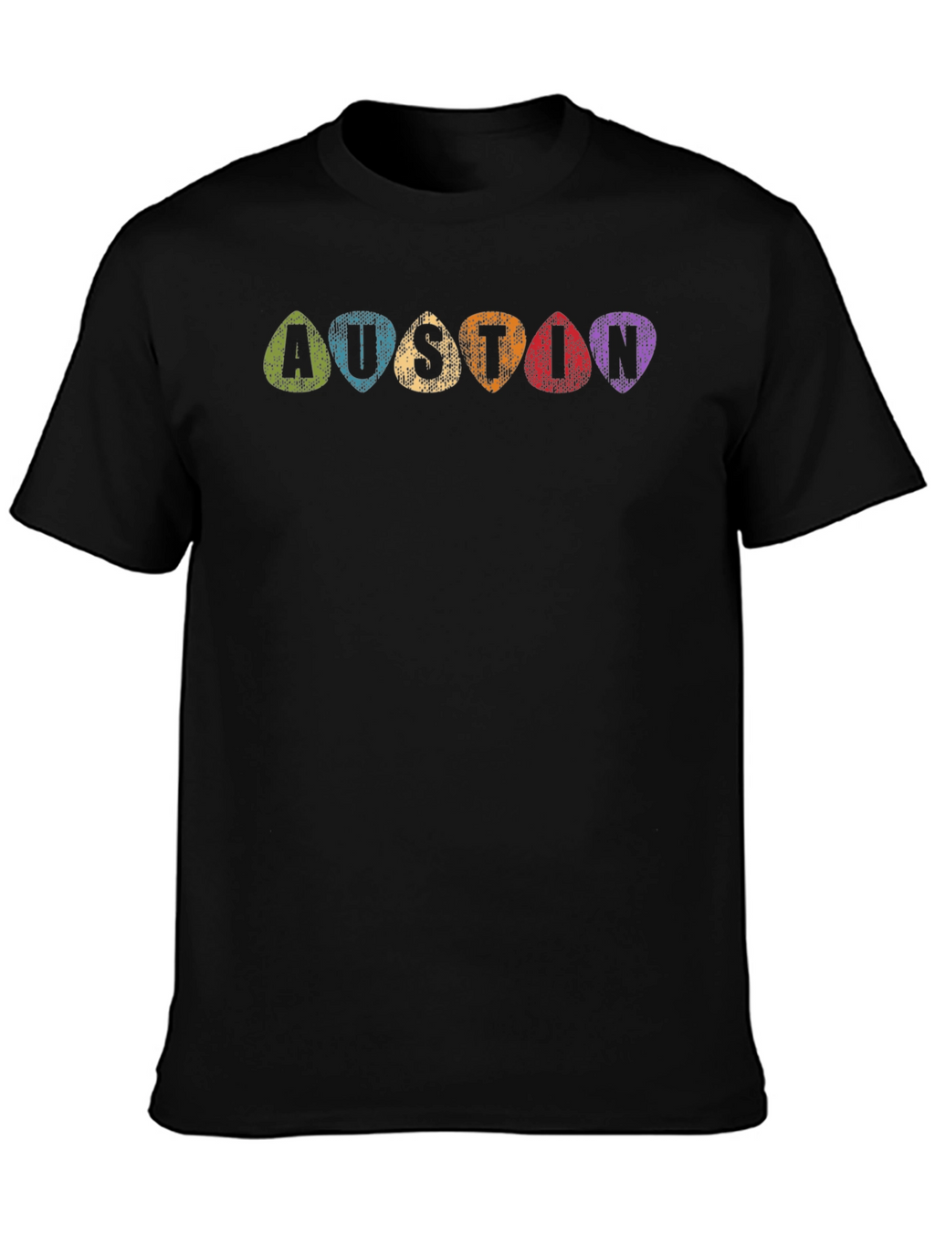 Austin Guitar Pick Tee - Music City Style