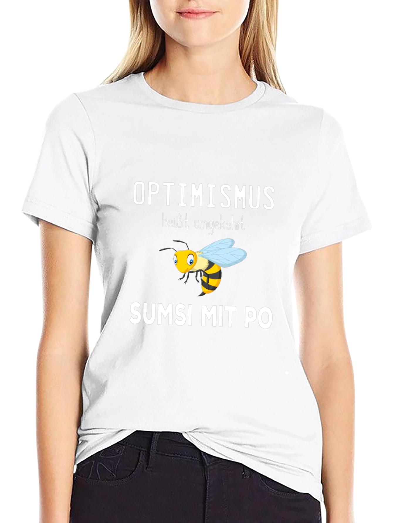 Optimismus Bee Black T-Shirt