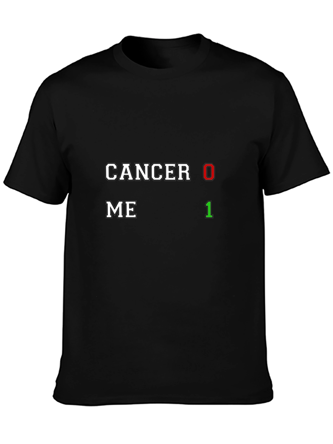 Cancer 0 Me 1 T-Shirt Black