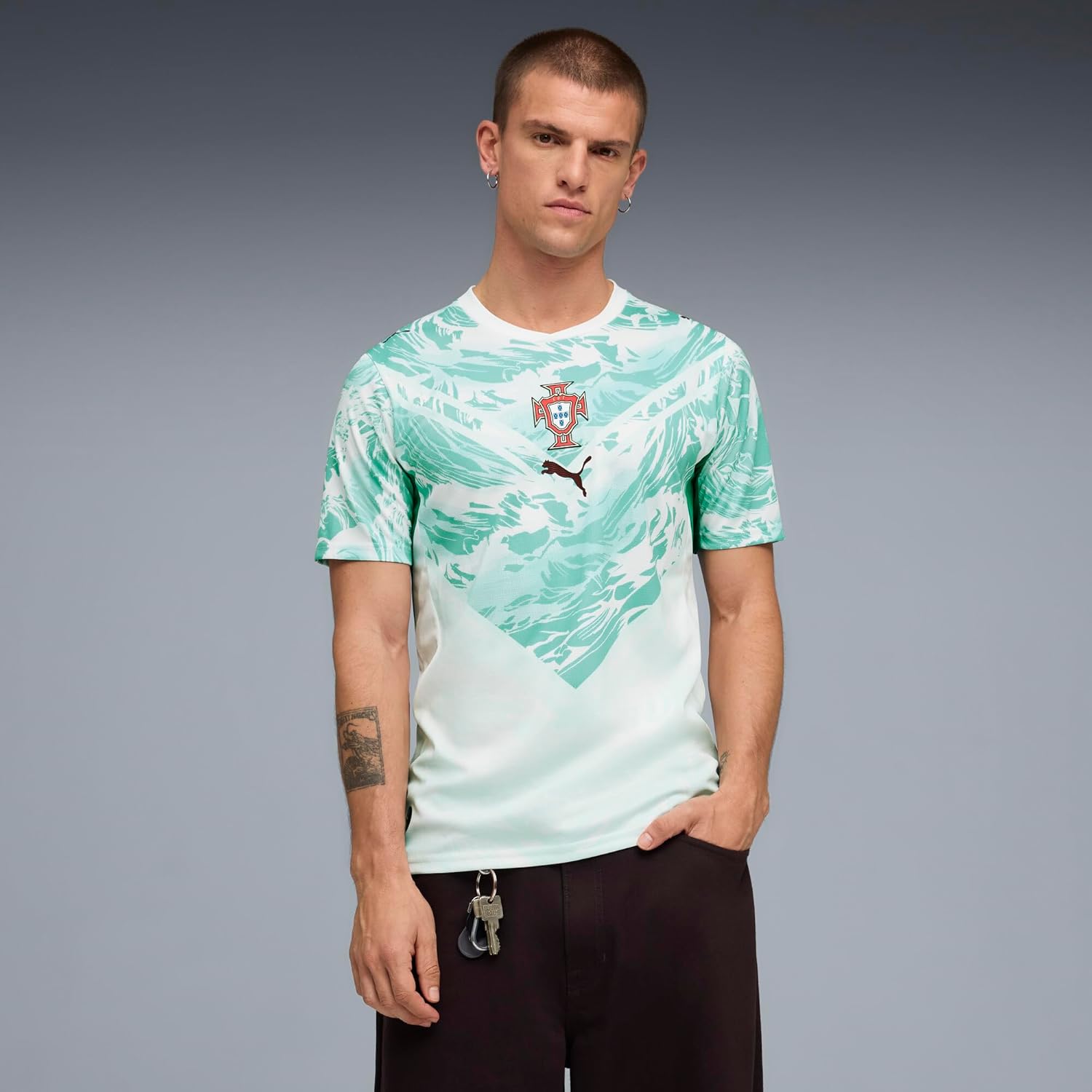 Men's Portugal Away Soccer Jersey - Replica Style