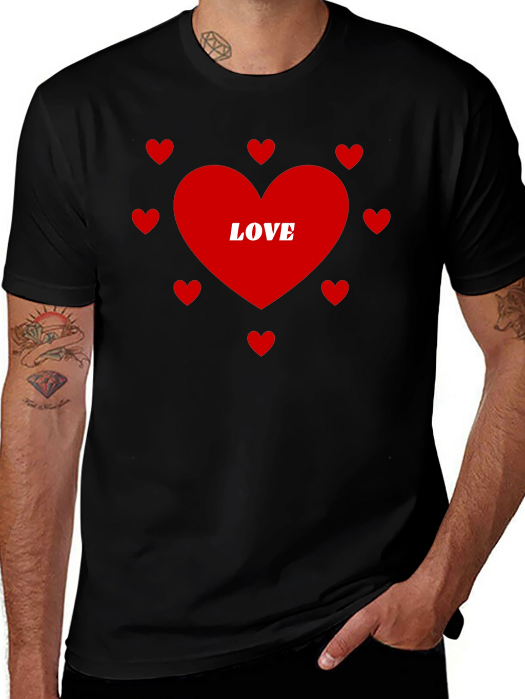Love Heart Graphic T-Shirt