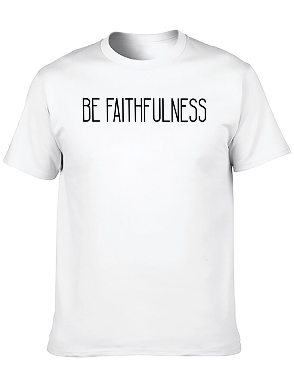 Faithfulness Graphic Tee - Black Crew Neck T-Shirt