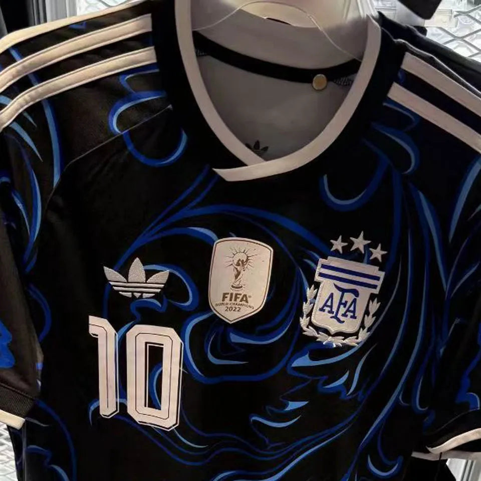 2026/27 Argentina Away Fans Long Sleeve Soccer Jersey Detail 1