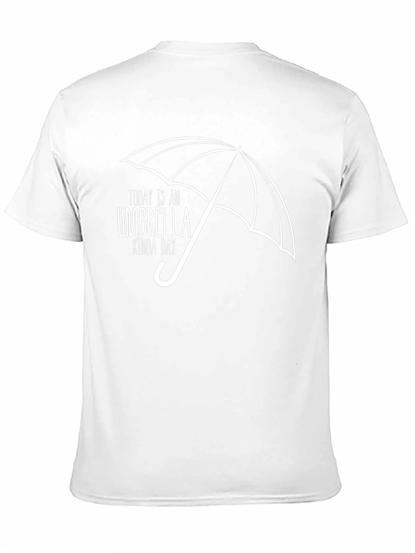 Umbrella Kinda Day Graphic Tee - Black Cotton T-Shirt