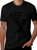 Crown X Graphic Tee - Stylish Black T-Shirt