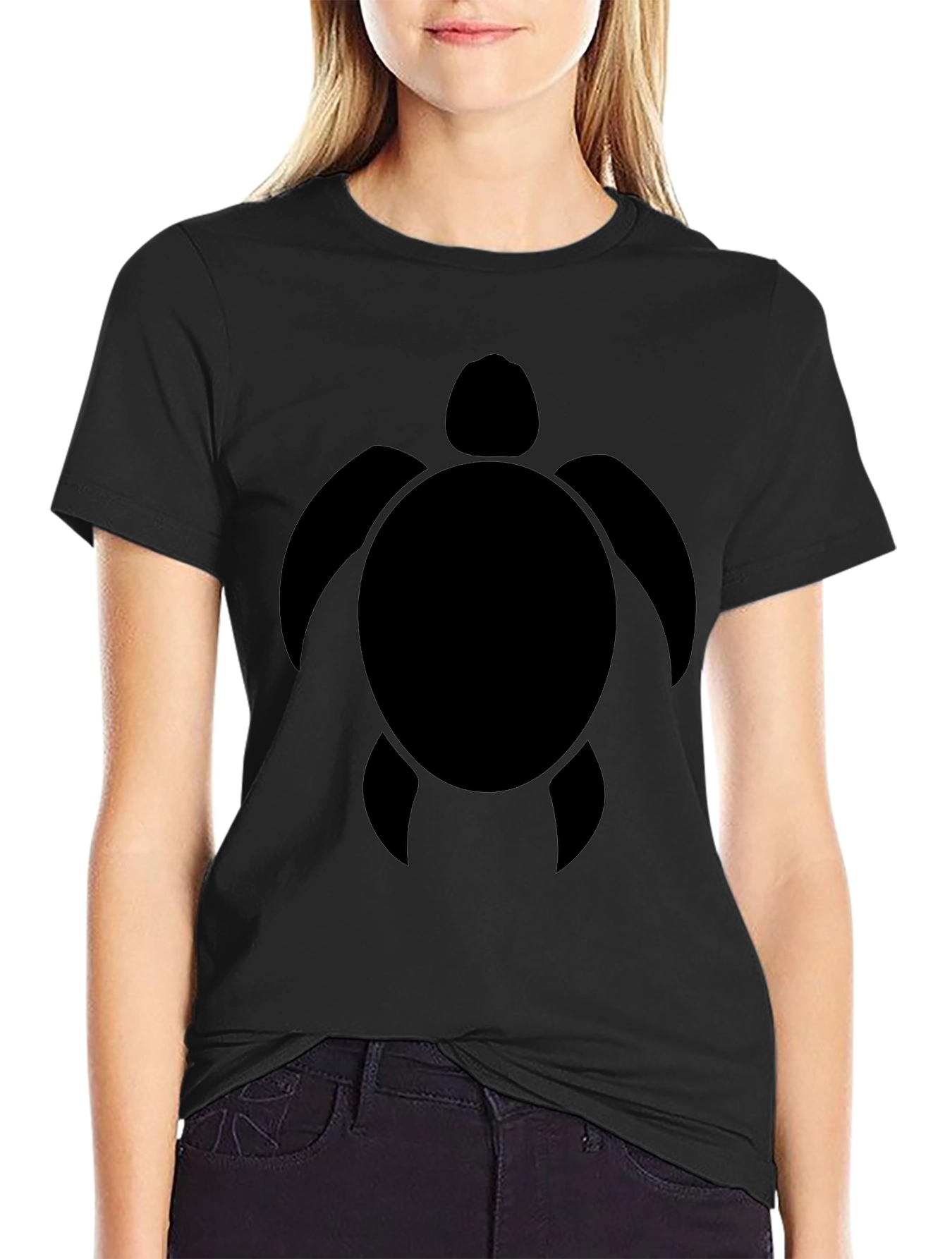 Black Turtle Graphic Tee - Casual Comfort