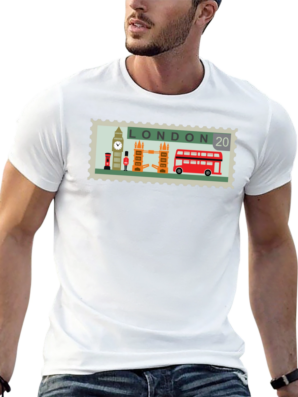 London Stamp Graphic Tee