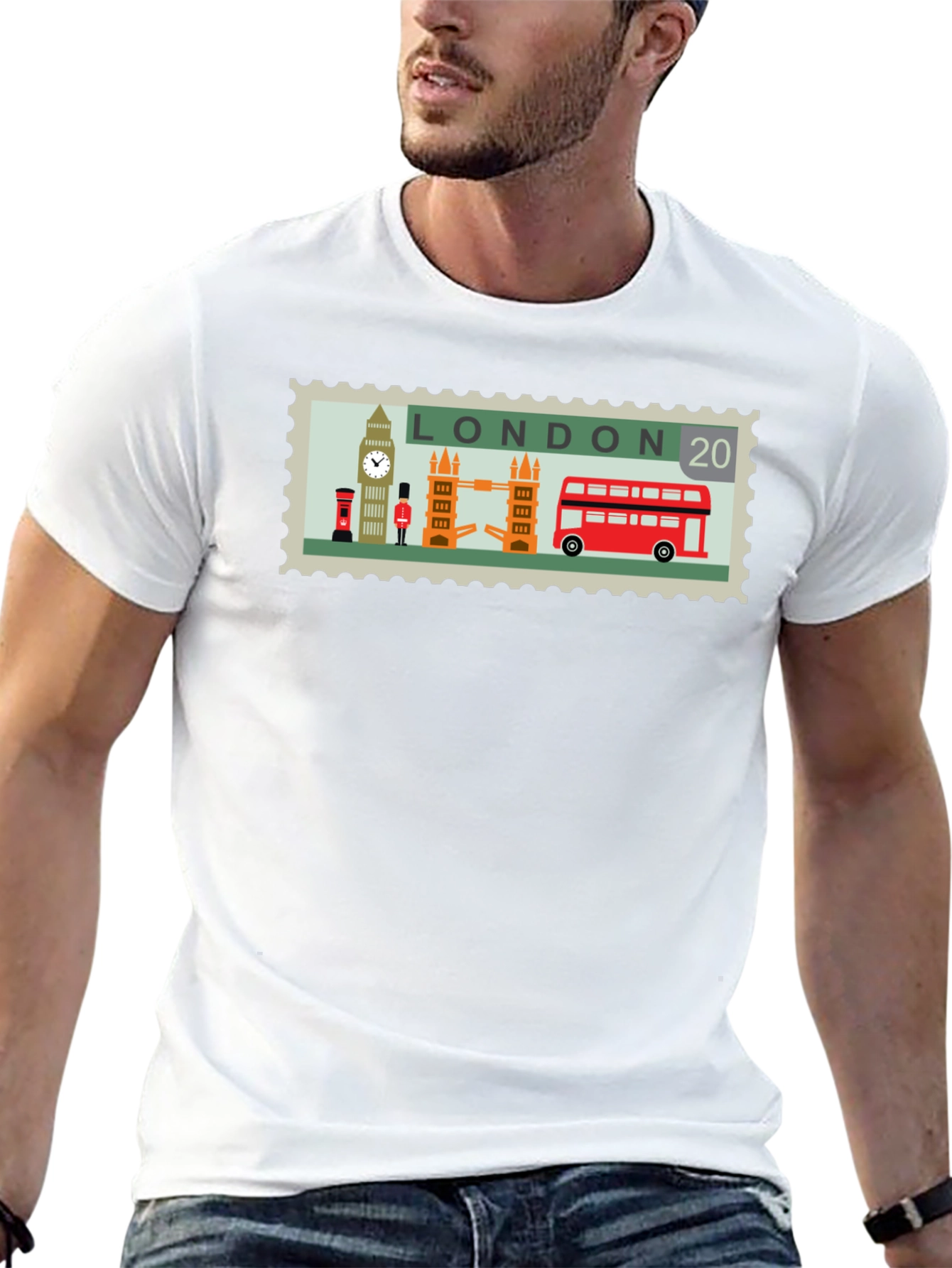 London Stamp Graphic Tee