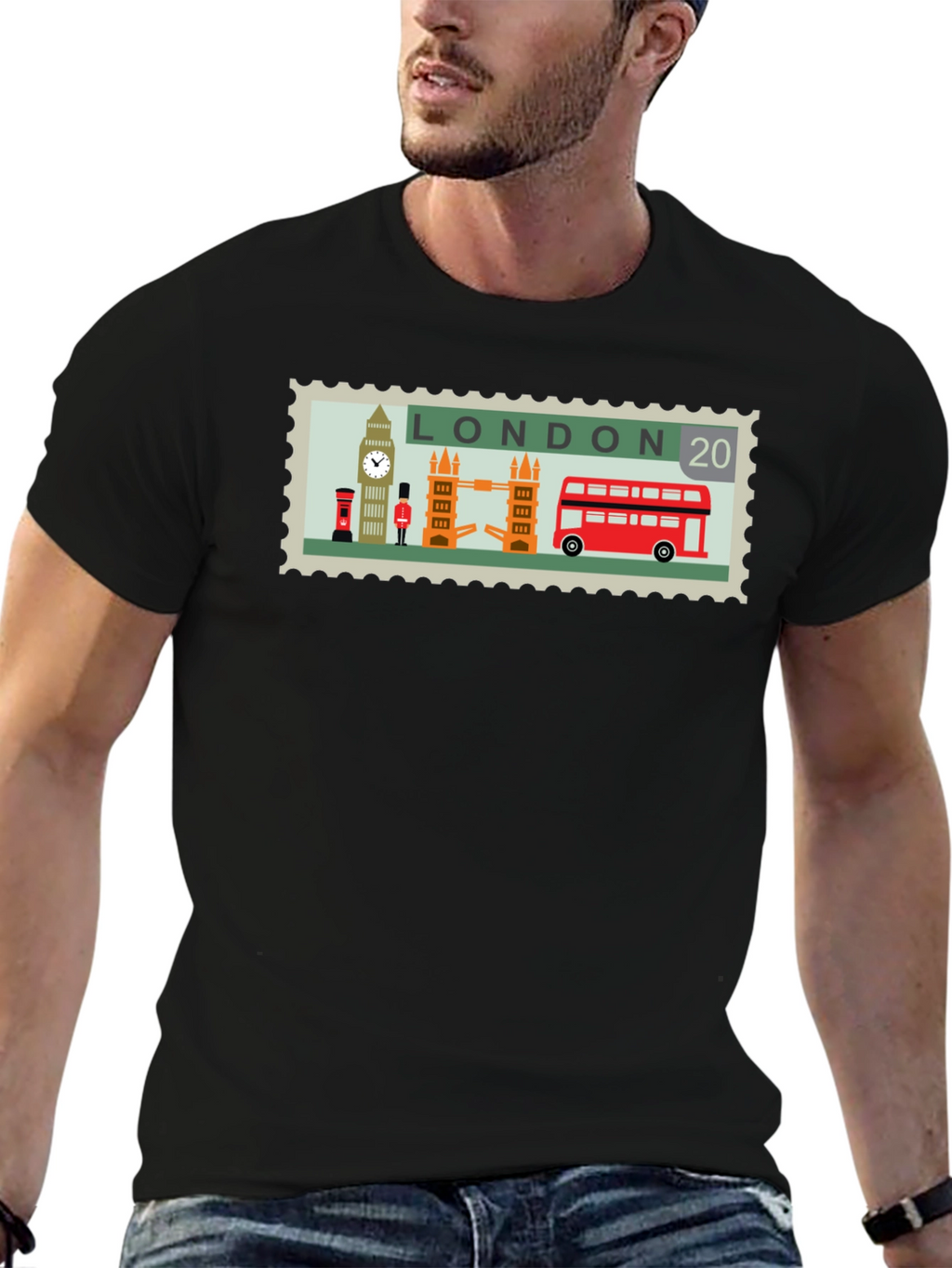 London Stamp Graphic Tee