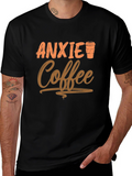 Anxiety Coffee Graphic Tee - Relaxed Style