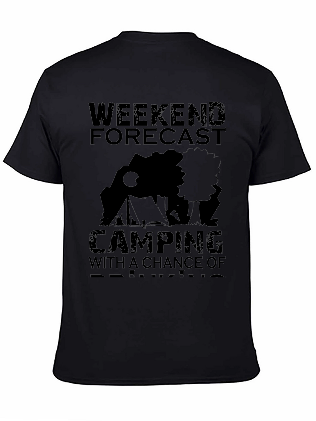 Camping Weekend Forecast Graphic T-Shirt