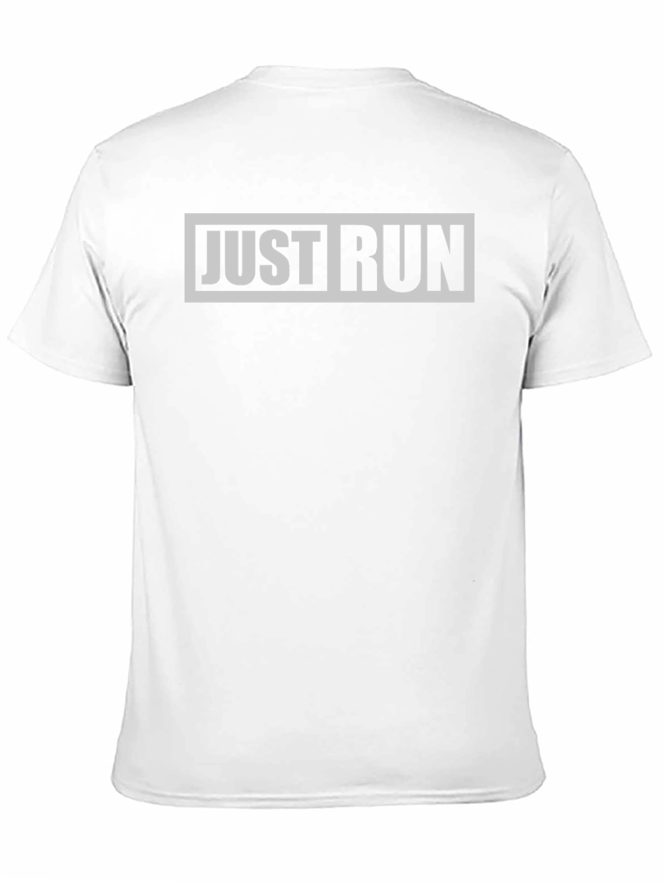 Just Run Graphic Tee - Black Casual Sporty