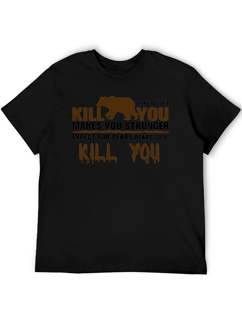 Humorous Bear Graphic T-Shirt