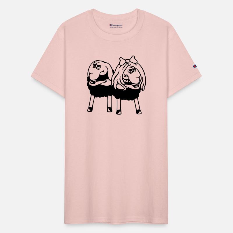 2 Black Sheep Couple Tired Angry Annoyed Offended