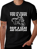 Curve Drop Gear Motorcycle Graphic Tee