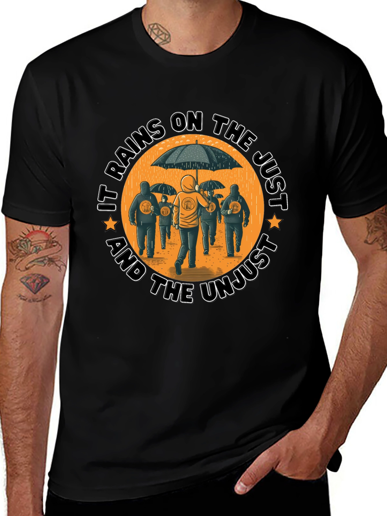 Bitcoin Rain Unisex T-Shirt