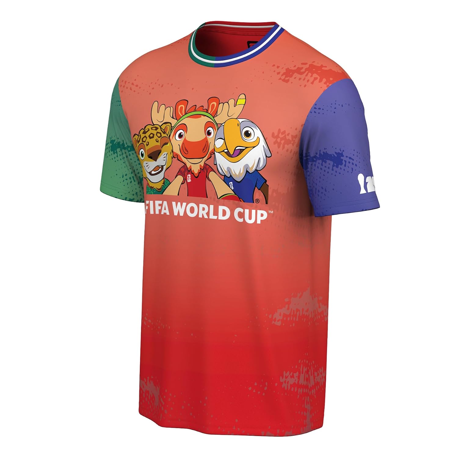 World Cup Mascot Short Sleeve Soccer Jersey Top
