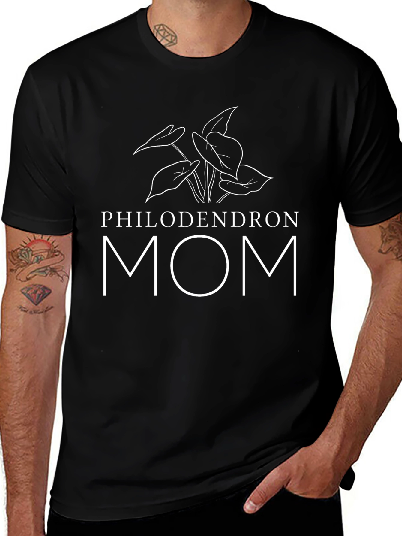 Philodendron Mom Graphic T-Shirt - Plant Lover Tee